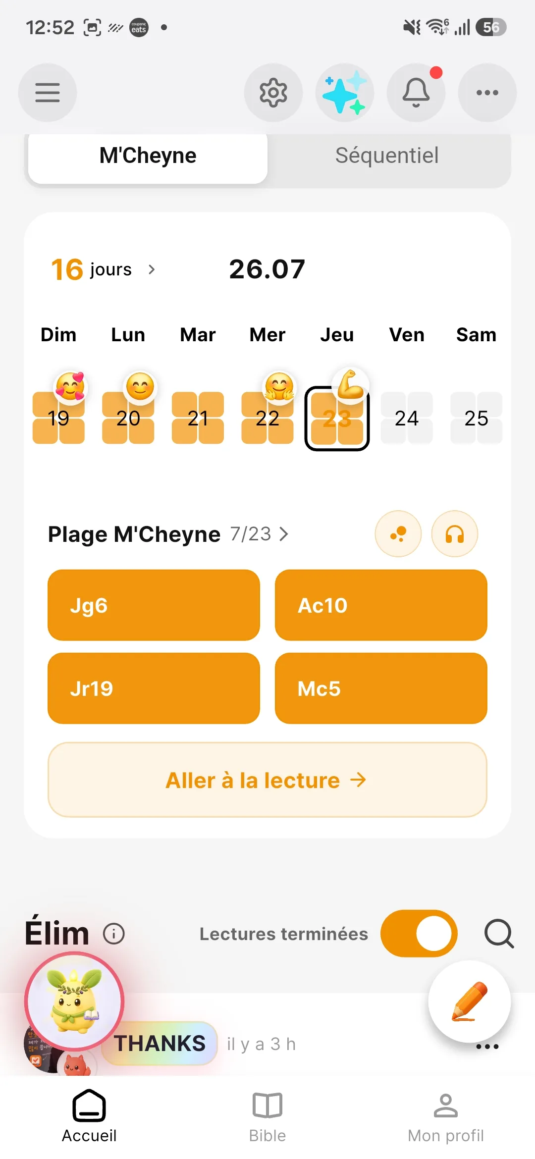 Plan de lecture biblique McCheyne 2026 · Bible Habit