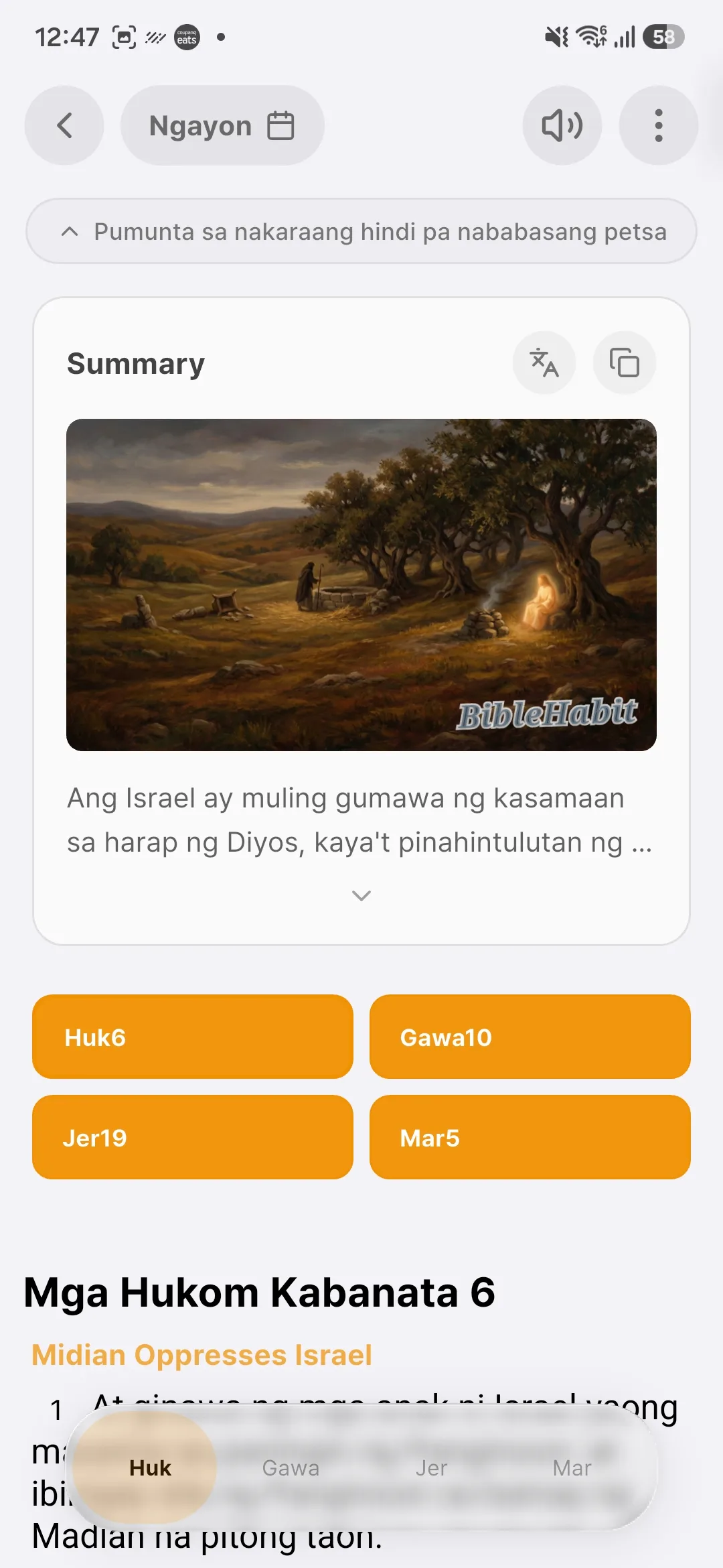 Apat na passage ngayon · Bible Habit