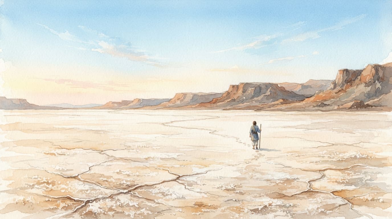 Der Jordansee und die Bibelgeographie: Das Bild von Austrocknung und Gericht