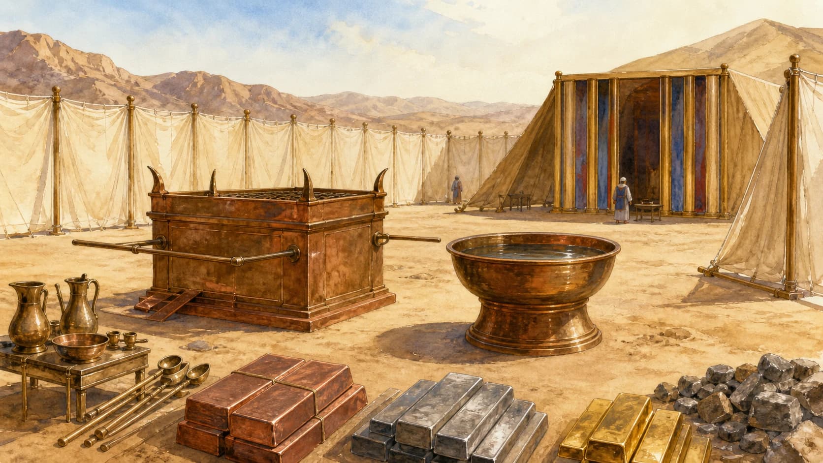 Exodus 38 Records Even How the Tabernacle Materials Were Used
